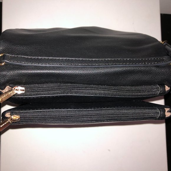 FREE WITH PURCHASE David Jones Paris Double Zip Cross Body Bag - Picture 9 of 14